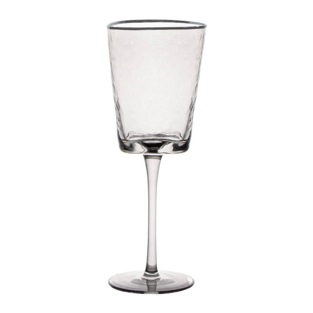 Набор бокалов для вина Треугольник серебро 350мл 4шт | Интернет-магазин Кактус