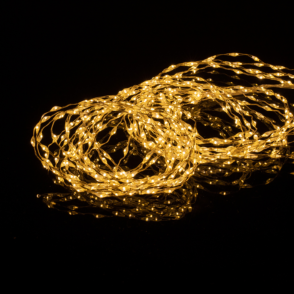 Гирлянда Конский Хвост 5 полос 560 LED 1,8м теплый белый, 8 функций, адаптер | Интернет-магазин Кактус